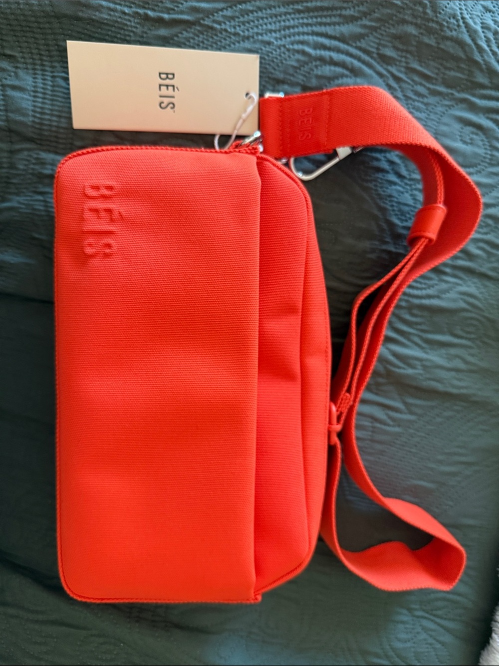 BEIS Bright Red Crossbody with Wide Adjustable Strap